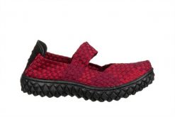 Półbuty Rock Over Deep Bordo 032037, Czerwony, Materiał - 39. Czerwone obuwie sportowe Rock Spring, na lato, z materiału, bez zapięcia. W wyprzedaży za 164.99 zł.