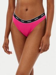 HUGO Stringi 50510622 Różowy. Czerwone stringi Hugo, bez wzorów, z bawełny. Za 59.99 zł.