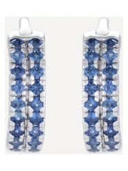 ATELIER DU DIAMANT Złote kolczyki-kreole "Faye" z szafirami rozmiar: onesize. Niebieskie kolczyki ATELIER DU DIAMANT, z szafirem, złote. Za 1,296.99 zł.