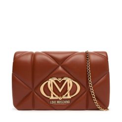 Torebka LOVE MOSCHINO. Brązowe torebki klasyczne Love Moschino, bez wzorów, bez dodatków. Za 799.99 zł.