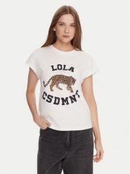 LOLA CASADEMUNT T-Shirt LF2515001 Biały Regular Fit. Białe t-shirty LOLA CASADEMUNT, xl, bez wzorów, z bawełny, bez kołnierzyka, bez ramiączek. Za 309.99 zł.