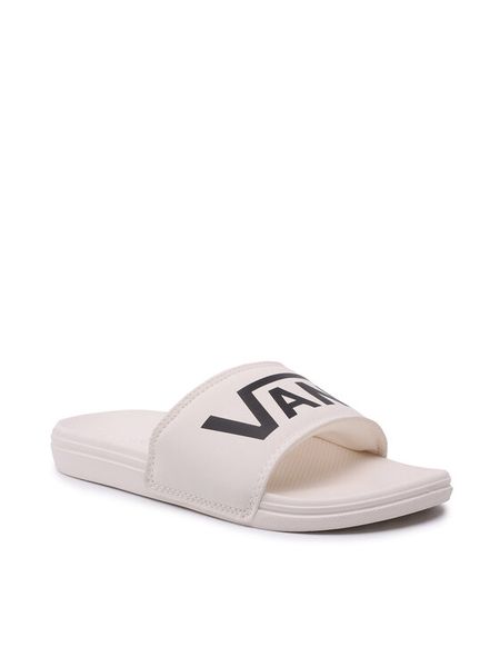 Vans Klapki La Costa Slide-On VN0A5HFEX0Z1 Biały. Białe klapki Vans, bez wzorów, ze skóry, bez obcasa. Za 135.99 zł.