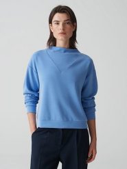 OPUS Bluza w kolorze niebieskim rozmiar: 40. Niebieskie bluzy sportowe Opus, bez wzorów, bez kaptura. Za 192.33 zł.