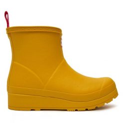 Kalosze Hunter. Żółte kalosze Hunter, bez wzorów. Za 259.99 zł.