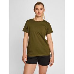 Koszulka damska Hummel Red Heavy. Zielone bluzki Hummel, s, bez wzorów, z bawełny, sportowe, bez kołnierzyka, bez ramiączek. Za 117.00 zł.