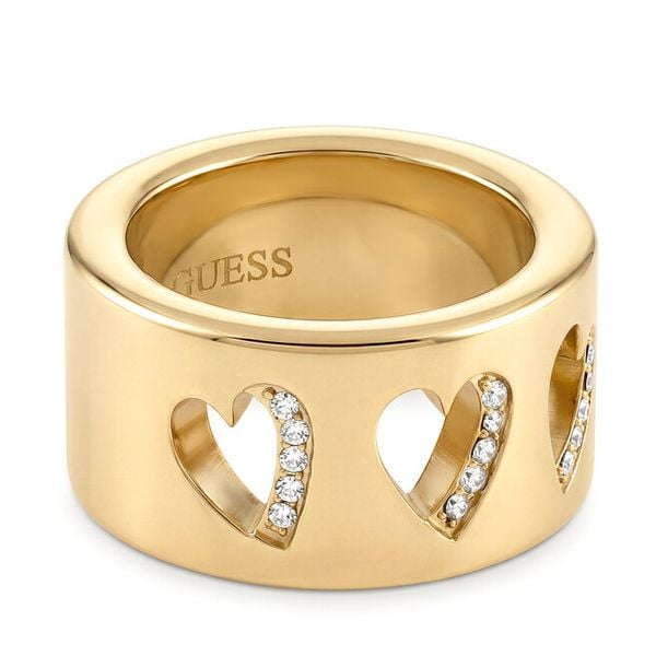 Pierścionek Guess. Żółte pierścionki Guess, złote. Za 159.99 zł.