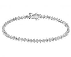 Bransoletka z białego złota z brylantami - 18 cm - 2,00 ct - próba 585. Białe bransoletki Apart, z brylantem, złote. Za 15,990.00 zł.