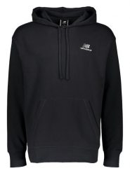 New Balance Bluza "Uni-ssentials French Terry" w kolorze czarnym rozmiar: L-XL. Czarne bluzy sportowe New Balance, l, bez wzorów, z kapturem. Za 178.45 zł.