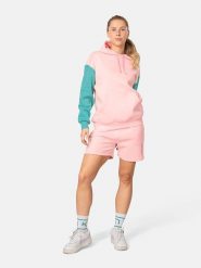 KARI TRAA Bluza "Anelie" w kolorze turkusowo-jasnoróżowym rozmiar: XS. Czerwone bluzy Kari Traa, xs, bez wzorów, z bawełny, z kapturem. Za 241.56 zł.