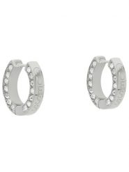 Guess Kolczyki Circle Lights JUBE03 160JW Srebrne rodowanie. Szare kolczyki Guess, srebrne. Za 129.99 zł.