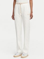 Guess Spodnie dresowe V5YB20 KB212 Kremowy Regular Fit. Białe spodnie dresowe Guess, m, z aplikacjami, z dresówki. Za 394.99 zł.