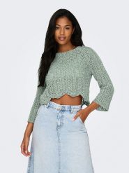 ONLY Sweter w kolorze zielonym rozmiar: XL. Zielone swetry Only, xl, bez wzorów, bez ramiączek. Za 79.21 zł.