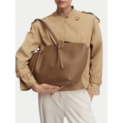 Torebka GINO ROSSI. Brązowe shopper Gino Rossi, bez wzorów, bez dodatków. Za 229.99 zł.