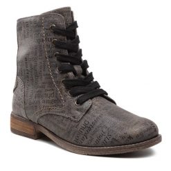 Botki Josef Seibel. Szare botki Josef Seibel, bez wzorów, bez obcasa, na płaskiej podeszwie, bez zapięcia. Za 489.99 zł.