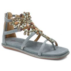 Niebieskie Sandały Alma En Pena Płaskie Buty Na Lato. Niebieskie sandały Alma en Pena, z aplikacjami, boho, bez obcasa, na płaskiej podeszwie, bez zapięcia. Za 459.00 zł.