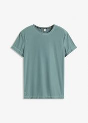 Bardzo miękki T-shirt funkcyjny, szybkoschnący. Czarne t-shirty bonprix, bez wzorów, bez kołnierzyka, bez ramiączek. Za 77.99 zł.