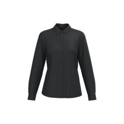 Koszula popelinowa z polikotonu bez kieszeni damska Kariban Collection Corporate. Czarne koszule KARIBAN, s, bez wzorów, z bawełny, bez kołnierzyka, bez ramiączek. Za 134.00 zł.