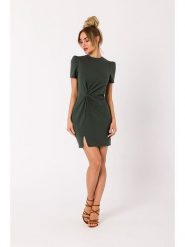 Made of emotion Sukienka w kolorze khaki rozmiar: S. Zielone sukienki Made Of Emotion, s, bez wzorów, bez kołnierzyka, bez ramiączek, mini. Za 109.26 zł.