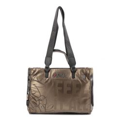 Brązowy Kuferek Anekke Pojemna Torebka Damska. Brązowe shopper Anekke, bez wzorów, z materiału, bez dodatków. Za 399.00 zł.