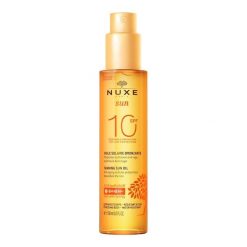 NUXE Sun Olejek do opalania twarzy i ciała (w sprayu) SPF10 Ochrona przeciwsłoneczna 150 ml. Balsamy i kremy do ciała Nuxe. Za 117.59 zł.