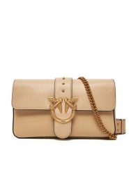 PINKO Torebka Love One Classic Fl 104524 A0QO C50Q Beżowy. Brązowe listonoszki Pinko, bez wzorów, ze skóry, bez dodatków. Za 1,109.00 zł.