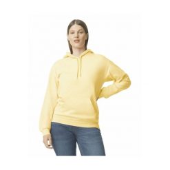 Bluza z kapturem Gildan Midweight Softstyle. Żółte bluzy GILDAN, m, bez wzorów, z bawełny, z kapturem. Za 114.80 zł.