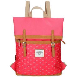 Plecak w kolorze różowym ze wzorem - (S)34 x (W)42 x (G)8 cm. Czerwone plecaki Pepe Jeans Accessories, bez wzorów, z materiału. W wyprzedaży za 139.95 zł.