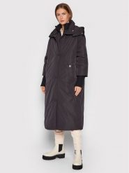 Trussardi Płaszcz zimowy Memory 56S00591 Czarny Regular Fit. Czarne płaszcze TRUSSARDI, na zimę, s, bez wzorów, z syntetyku, bez kaptura. Za 1,259.00 zł.