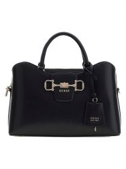Guess Torebka w kolorze czarnym - 32 x 21 x 11 cm rozmiar: onesize. Czarne torby na ramię Guess, z aplikacjami, z materiału, przez ramię, bez dodatków. Za 554.23 zł.
