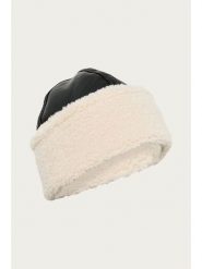 Soaked in Luxury Czapka beanie w kolorze czarno-kremowym rozmiar: onesize. Brązowe czapki Soaked in Luxury, bez wzorów. Za 126.99 zł.
