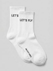 Skarpetki damskie WINGS UNLEASH WHITE. Białe skarpety Wings, bez wzorów, z bawełny. Za 22.90 zł.