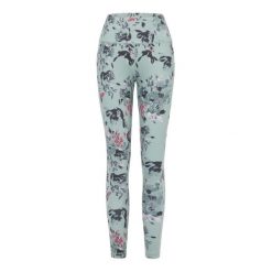 Damskie wpływowe legginsy. Zielone legginsy Dare 2b, bez wzorów. W wyprzedaży za 129.99 zł.