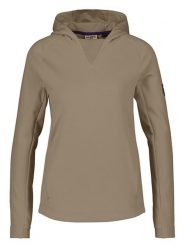 DOLOMITE Bluza polarowa "Latemar" w kolorze jasnobrązowym rozmiar: S. Brązowe bluzy Dolomite, s, bez wzorów, z polaru, z kapturem. Za 221.88 zł.