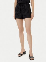 Silvian Heach Szorty materiałowe Clesti GPP25334SH Czarny Regular Fit. Czarne szorty Silvian Heach, bez wzorów, z bawełny. Za 319.99 zł.