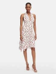 Guess Sukienka codzienna W6YKAV K6706 Kremowy Regular Fit. Białe sukienki Guess, na co dzień, xxl, z aplikacjami, z syntetyku, bez kołnierzyka, bez ramiączek, proste. Za 614.99 zł.