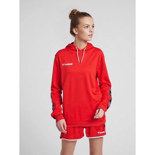 Bluza damska z kapturem Hummel hmlAUTHENTIC Poly. Niebieskie bluzy Hummel, xs, bez wzorów, z dżerseju, z kapturem. Za 166.00 zł.