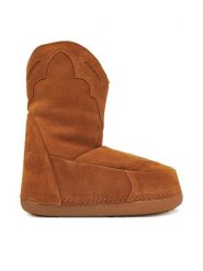 Inuikii Botki Cowboy Emboidery 1002.024.0031 Beżowy. Brązowe botki Inuikii, bez wzorów, ze skóry, bez obcasa, na koturnie, bez zapięcia. Za 1,569.00 zł.