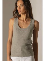 Perfect Cashmere Kaszmirowy top "Vanesia" w kolorze szarym rozmiar: M. Szare topy Perfect Cashmere, m, bez wzorów, z kaszmiru, bez kołnierzyka, bez ramiączek. Za 184.89 zł.