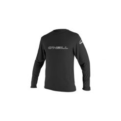 Koszulka do sportów wodnych ONEILL Basic Skins długi rękaw. Czarne bluzki O'Neill, xl, bez wzorów, sportowe, bez kołnierzyka, bez ramiączek. Za 178.00 zł.
