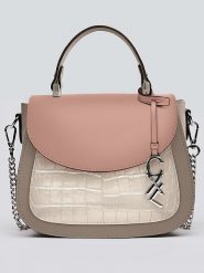 CXL by Christian Lacroix Skórzana torebka w kolorze jasnoróżowo-beżowo-szarym - 23 x 20 x 11 cm rozmiar: onesize. Brązowe torby na ramię CXL by Christian Lacroix, bez wzorów, z materiału, na ramię, bez dodatków. Za 366.45 zł.