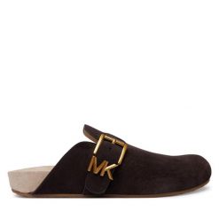 Klapki MICHAEL Michael Kors. Brązowe klapki MICHAEL Michael Kors, bez wzorów, bez obcasa. Za 809.99 zł.