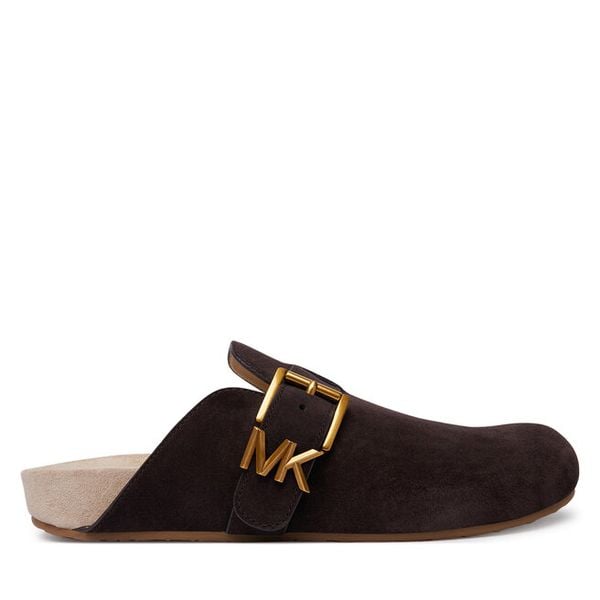 Klapki MICHAEL Michael Kors. Brązowe klapki MICHAEL Michael Kors, bez wzorów, bez obcasa. Za 809.99 zł.