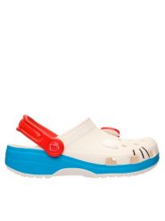 Crocs Klapki Hello Kitty Iam Classic Clog 209438 Biały. Białe klapki Crocs, bez wzorów, z tworzywa sztucznego, bez obcasa. Za 199.99 zł.