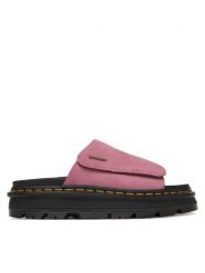 Dr. Martens Klapki Zebzag DM42409650 Różowy. Czerwone klapki Dr. Martens, bez wzorów, ze skóry, bez obcasa. Za 679.99 zł.