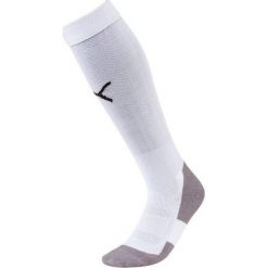 Skarpety Piłkarskie Unisex Dla Dorosłych Liga Core. Białe skarpety Puma, bez wzorów. Za 80.99 zł.