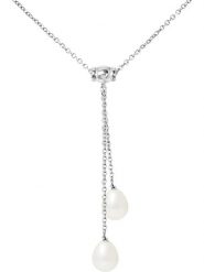 Mitzuko Srebrny naszyjnik "You&Me" z perłami - dł. 42 cm rozmiar: onesize. Białe naszyjniki Mitzuko, z perłą, srebrne. Za 304.99 zł.