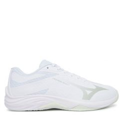 Buty halowe Mizuno. Białe obuwie sportowe Mizuno, bez zapięcia. Za 389.99 zł.