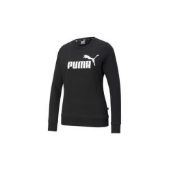 Damska bluza z okrągłym dekoltem Essentials z logo PUMA Light Gray Heather. Czarne bluzy Puma, bez wzorów, z materiału, bez ramiączek, na jogę i pilates. Za 216.20 zł.