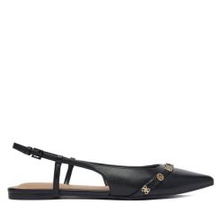 Baleriny Guess. Czarne baleriny Guess, z aplikacjami, bez obcasa. Za 589.99 zł.