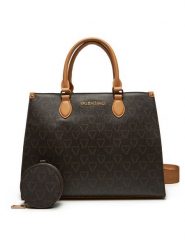 Valentino Torebka Lady Re VBS8GT04 Brązowy. Brązowe torebki klasyczne Valentino, bez wzorów, ze skóry, bez dodatków. Za 389.99 zł.